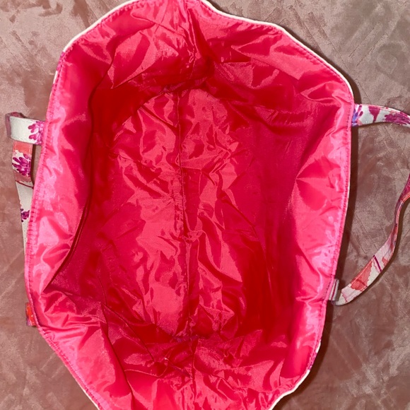 Estée Lauder Pink Floral Canvas Tote Bag - Picture 2 of 4